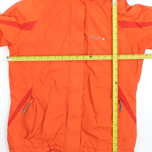 Regatta Women's Orange Waterproof Hooded Outdoor Jacket Size 12 M