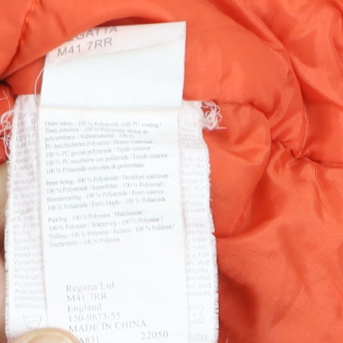 Regatta Women's Orange Waterproof Hooded Outdoor Jacket Size 12 M