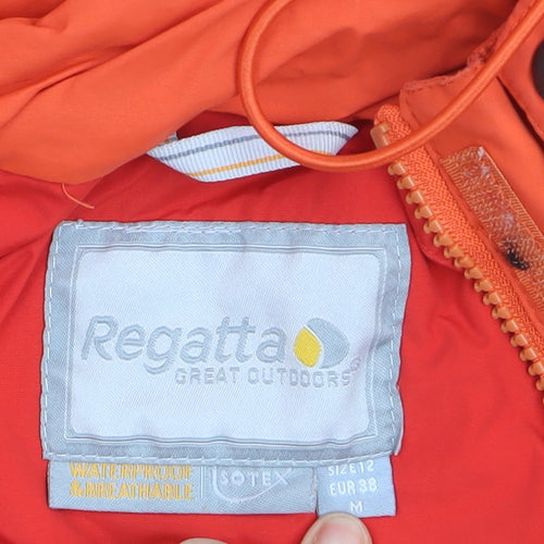 Regatta Women's Orange Waterproof Hooded Outdoor Jacket Size 12 M