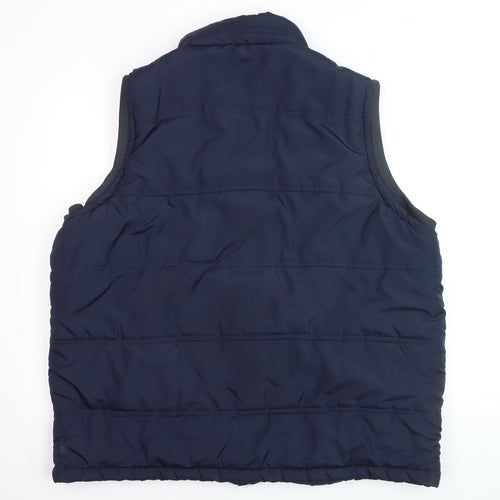 KAM Men's Blue XL Padded Bodywarmer Waistcoat Full Zip Casual