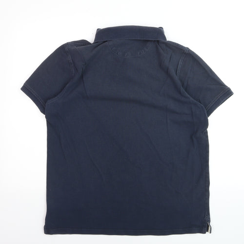 Timberland Men’s Blue XL Cotton Polo Shirt Classic Casual Style