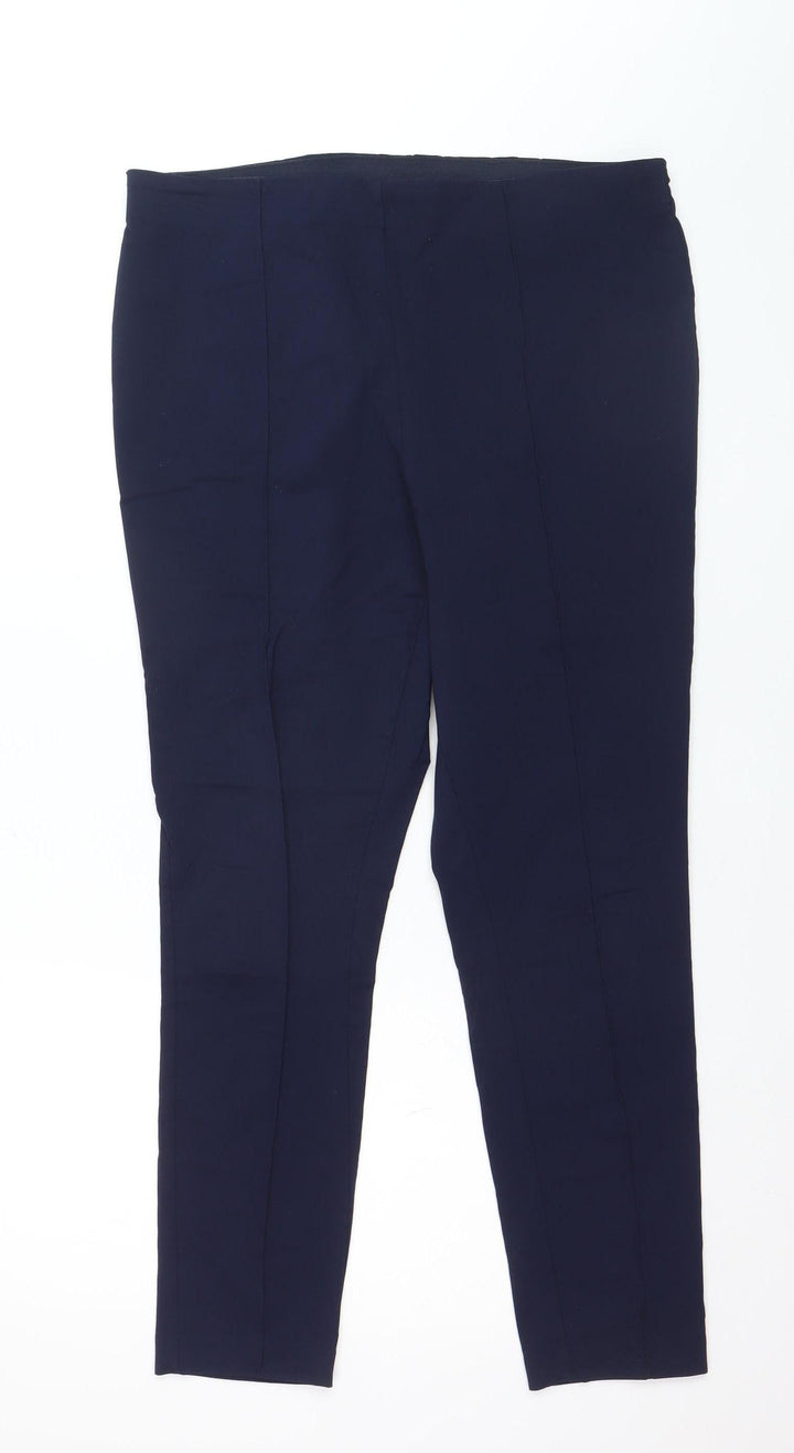 F&F Women Navy Blue Size 18 Skinny Leg Stretch Trousers