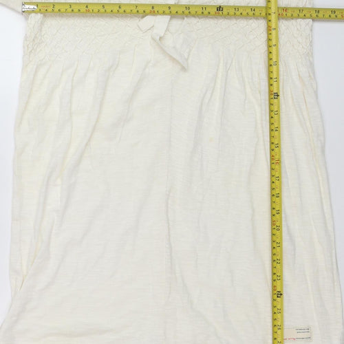 Odd Molly Women's Ivory Cotton Tunic Blouse Long Sleeve S