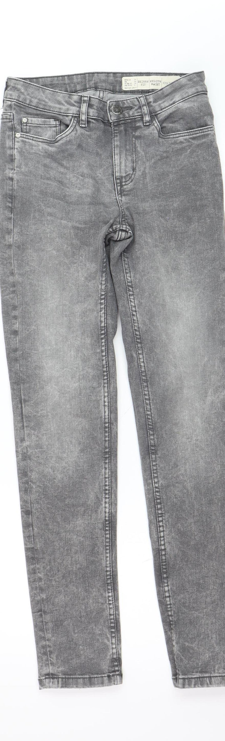 Esmara Women's Grey Skinny Jeans Size 6 Slim Fit Mid Rise Denim