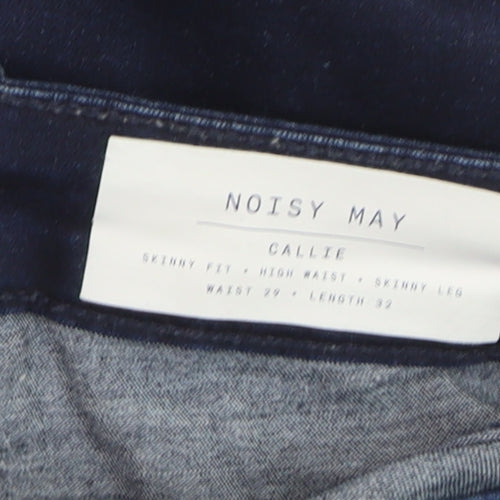 Noisy May Women’s Blue Skinny High Rise Jeans Size 12