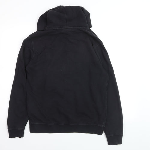 Champion Men's Black Pullover Hoodie Medium Logo Fleece Sweatshirt