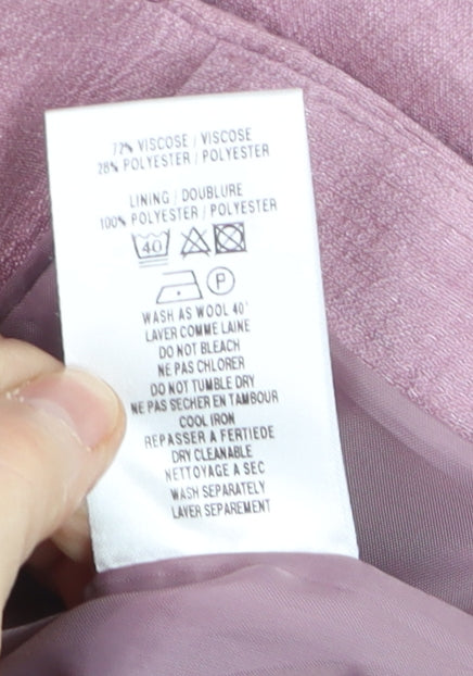 Eastex Womens Pink Single-Breasted Tailored Blazer UK 10