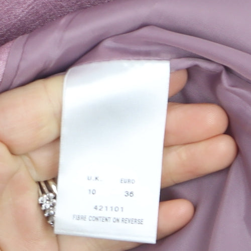 Eastex Womens Pink Single-Breasted Tailored Blazer UK 10