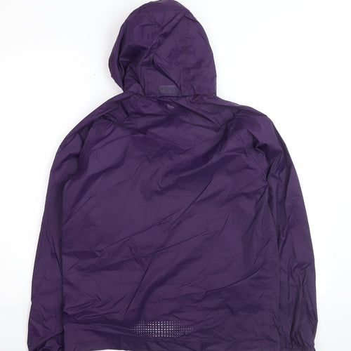 Mountain Warehouse Girls Purple Waterproof Hooded Rain Coat 13 Years