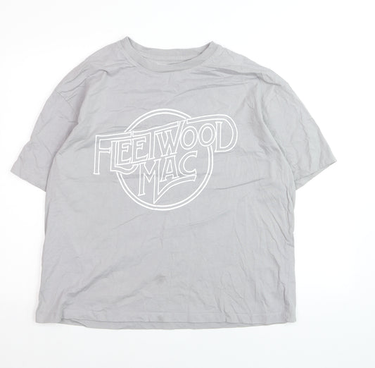 Fleetwood Mac Men's Grey XL Band Graphic Cotton T-Shirt