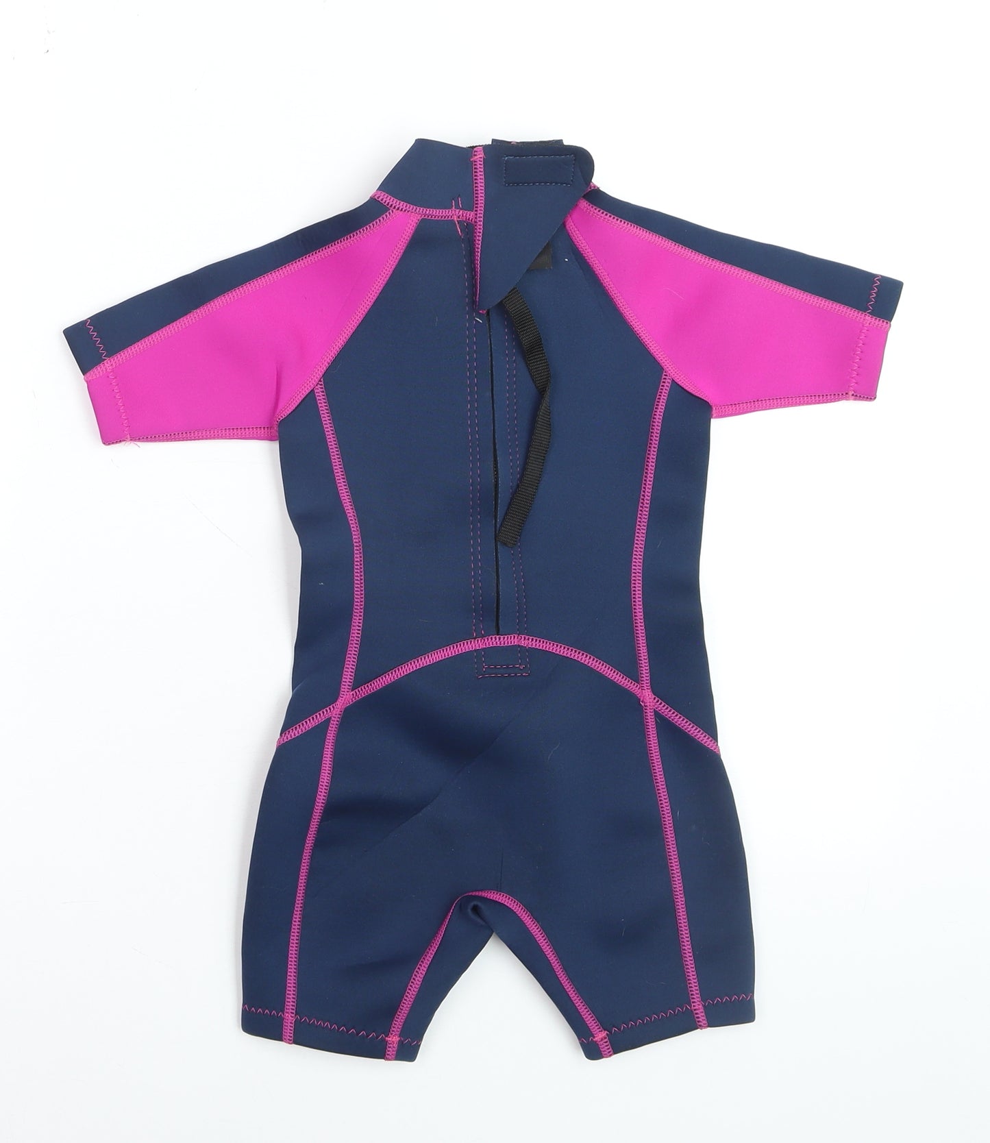 Mountain Warehouse Girls Blue Pink Short Sleeve Wetsuit 3-4 Years Water Sports