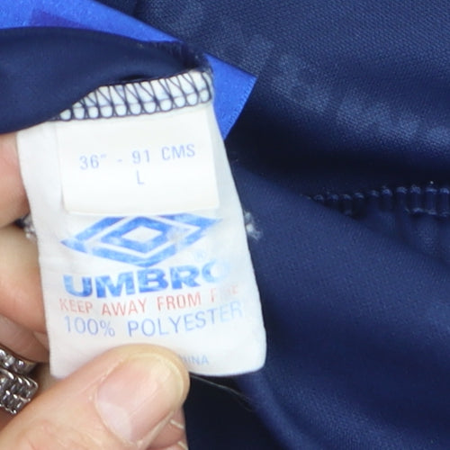 Umbro Boys Blue L Athletic Football Shorts 91cm Quick Dry Polyester