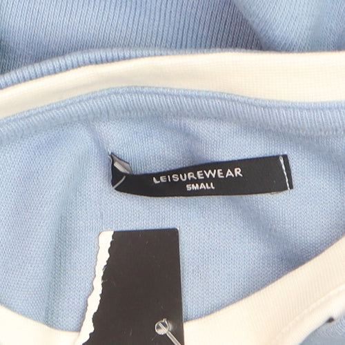 Dunnes Stores Mens Blue V-Neck Cotton Blend Jumper Small