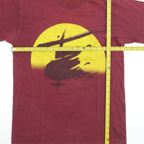 Dewynters Men's Burgundy Miss Saigon Graphic Cotton T-Shirt Medium