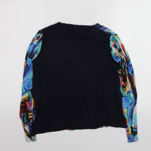 Tinta Womens Multicoloured Viscose Art Print Long Sleeve Blouse Size 12