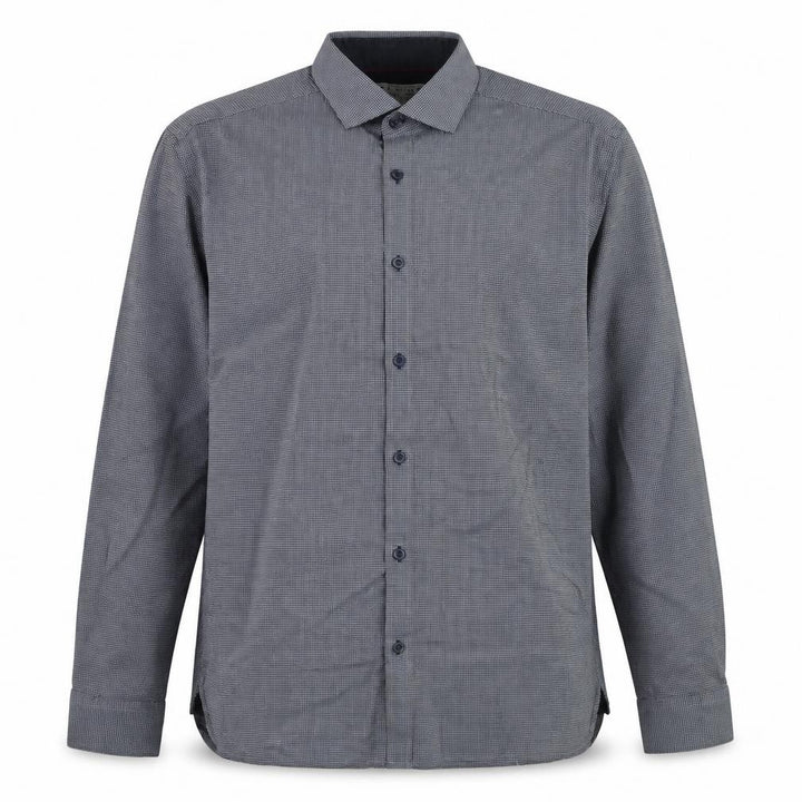 Jack & Jones Men’s Blue Check Premium Long Sleeve Button-Up Shirt L