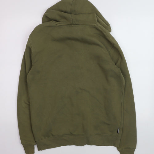 Gym King Men's Green Full Zip Hoodie Size L Cotton Blend