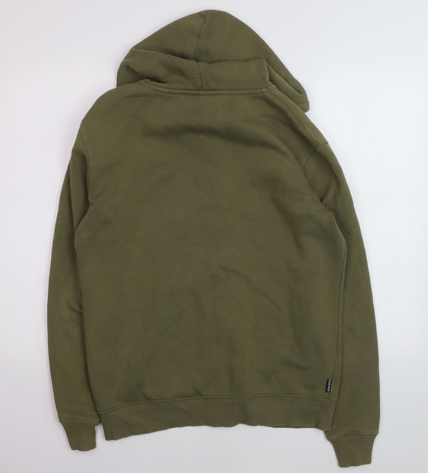 Gym King Men's Green Full Zip Hoodie Size L Cotton Blend