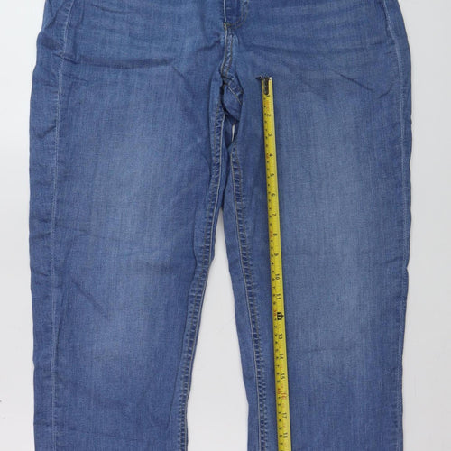 Koala Bay Women's Blue Straight Leg Stretch Jeans Size 14