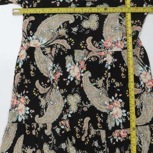 Hollis Women’s Multicoloured Paisley A-Line Short Dress Size S