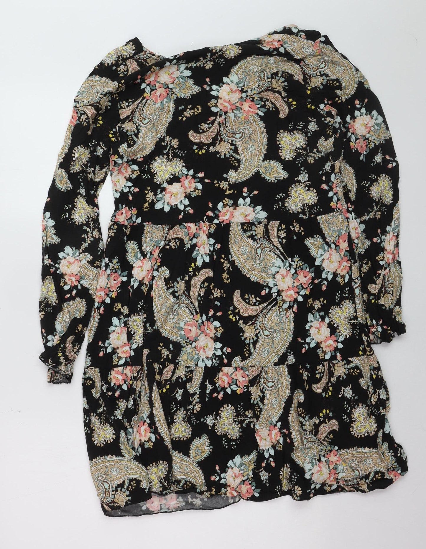 Hollis Women’s Multicoloured Paisley A-Line Short Dress Size S