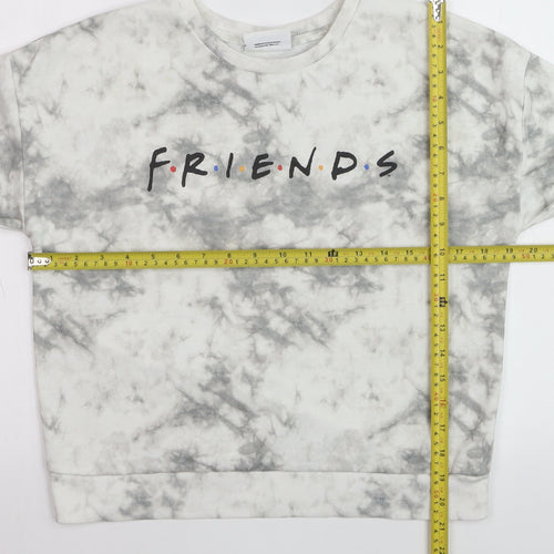 George Girls Grey Tie Dye Friends Sweatshirt Jumper 13-14 Years
