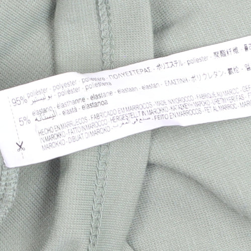 Zara Women Green Bodycon Jersey Sleeveless Dress Size 8