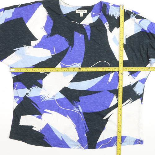 Jaeger Women’s Multicoloured Cotton Tunic Top Size 16