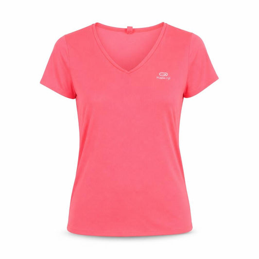 Kalenji Women's Pink V-Neck Running T-Shirt Size 10