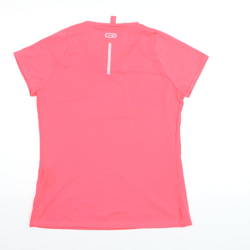 Kalenji Women's Pink V-Neck Running T-Shirt Size 10