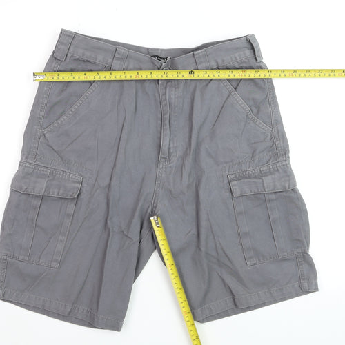 Fashion Union Men Grey Size 32 Cargo Shorts Cotton Casual
