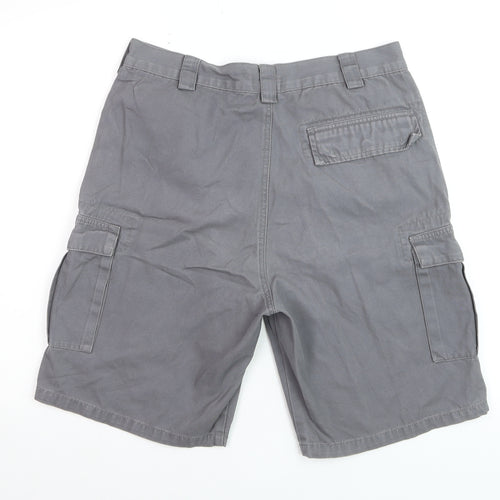 Fashion Union Men Grey Size 32 Cargo Shorts Cotton Casual