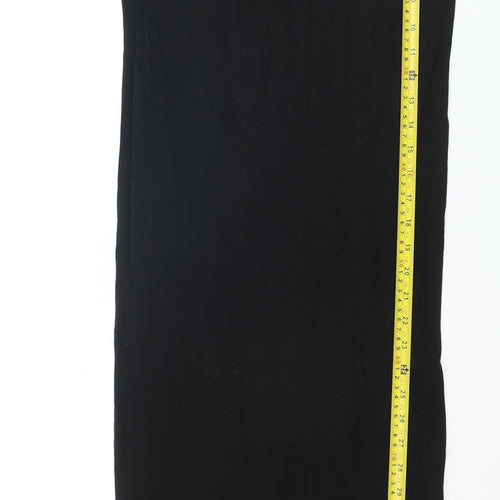New Look Women Black Size 10 Long Stretch Pencil Skirt