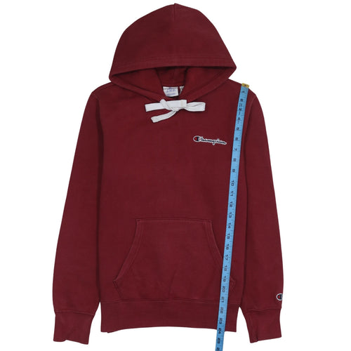 Champion Men's Red Small Pullover Hoodie Organic Cotton