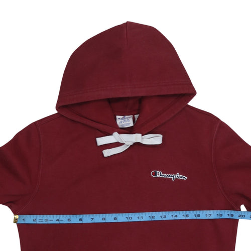 Champion Men's Red Small Pullover Hoodie Organic Cotton