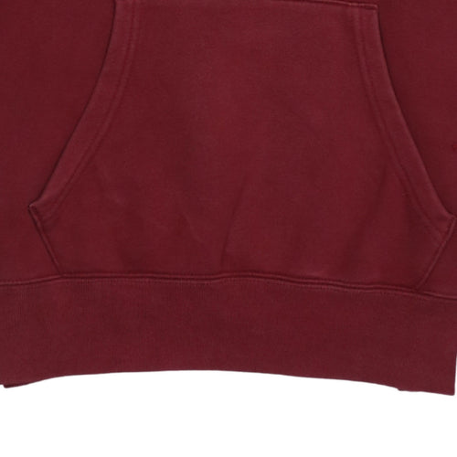 Champion Men's Red Small Pullover Hoodie Organic Cotton