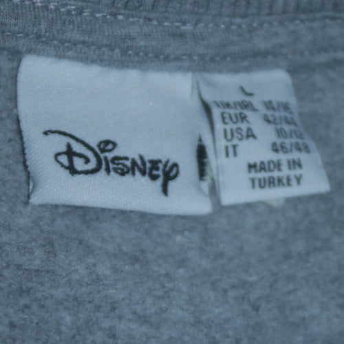 Disney Eeyore Unisex Grey Pullover Sweatshirt L Graphic Print