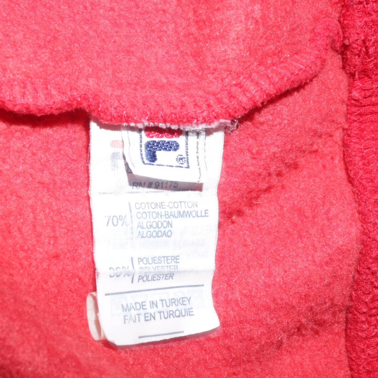 FILA Men's Red XL Pullover Crew Neck Sweatshirt Retro Sports Style
