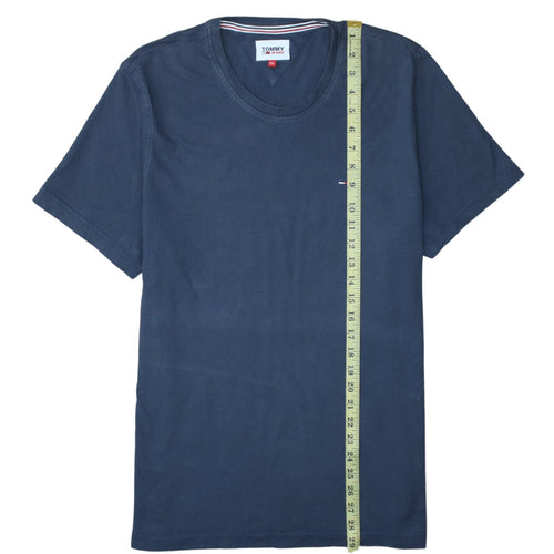 Tommy Jeans Men's Blue 2XL Cotton Crew Neck T-Shirt