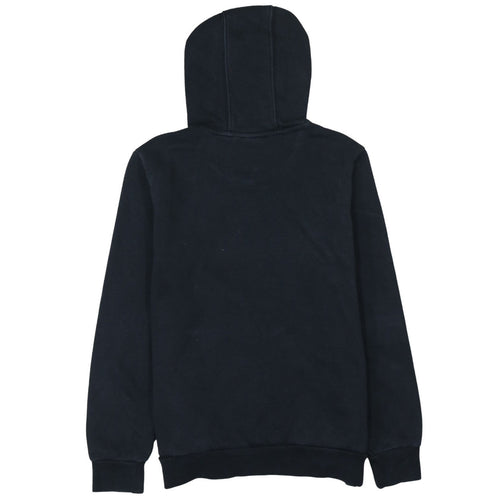 Adidas Boys Black Pullover Hoodie Size 13-14 Years Logo Cotton Blend