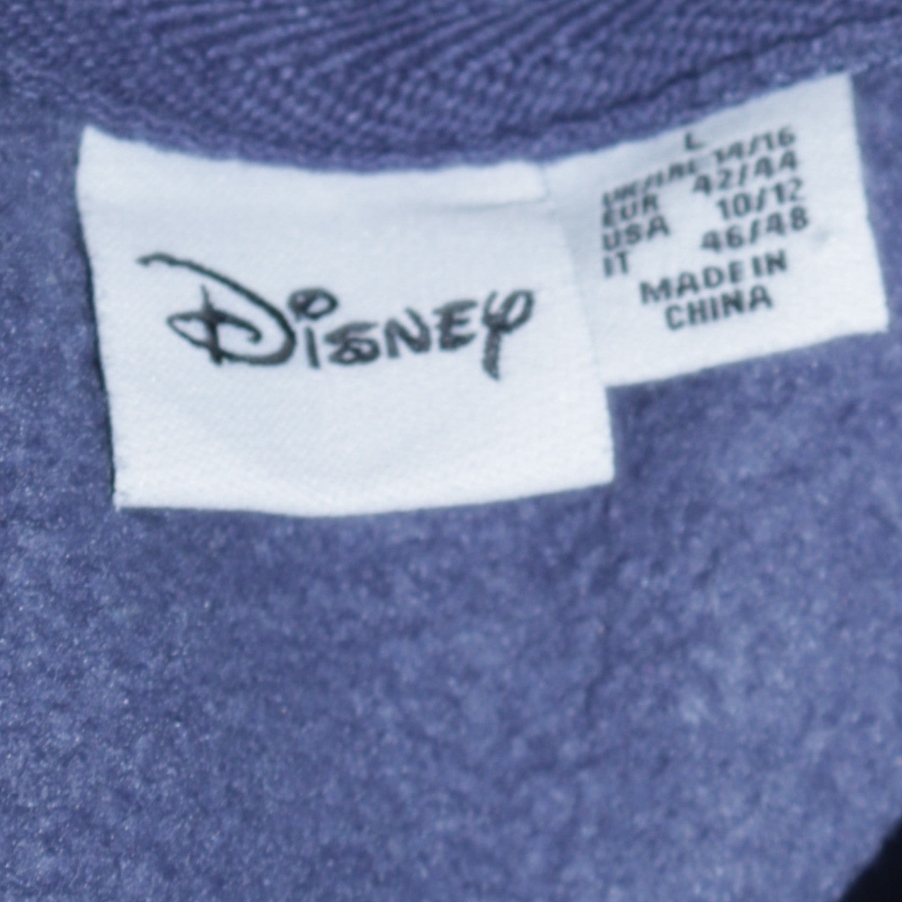 Disney Primark Cares Womens Blue Stitch Sweatshirt L 14/16 Pullover