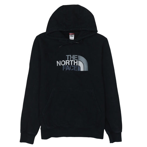 The North Face Mens Black Pullover Hoodie L Logo Fleece Sweatshirt