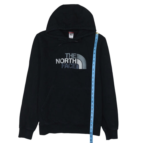 The North Face Mens Black Pullover Hoodie L Logo Fleece Sweatshirt