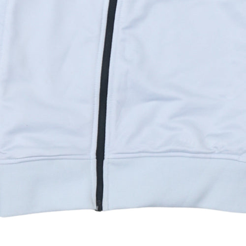 Kappa Boys White Full Zip Napoli Football Sweatshirt 14 Years 164cm Polyester