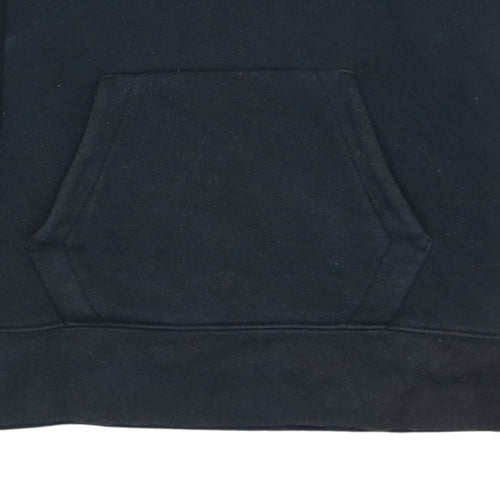 Jordan Boys Black Pullover Hoodie XL - Embroidered Logo Cotton Blend