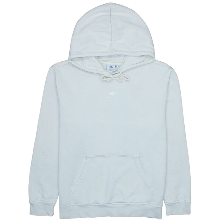 Adidas Women’s White Pullover Hoodie Size 14 Fleece Cotton Blend