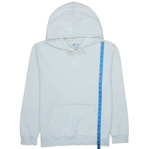 Adidas Women’s White Pullover Hoodie Size 14 Fleece Cotton Blend