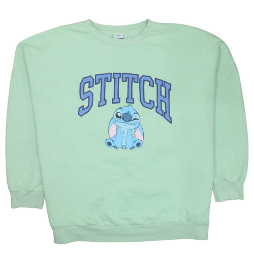Disney Classics at George Women’s Mint Green Stitch Sweatshirt 2XL 24-26