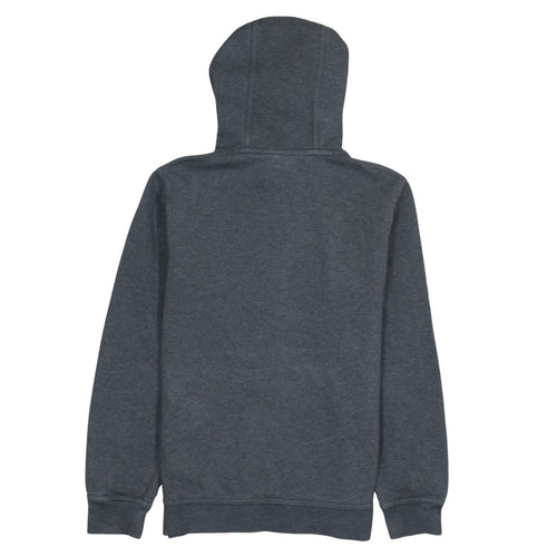 Nike Womens Grey Pullover Hoodie Small Logo Hooded Sweatshirt