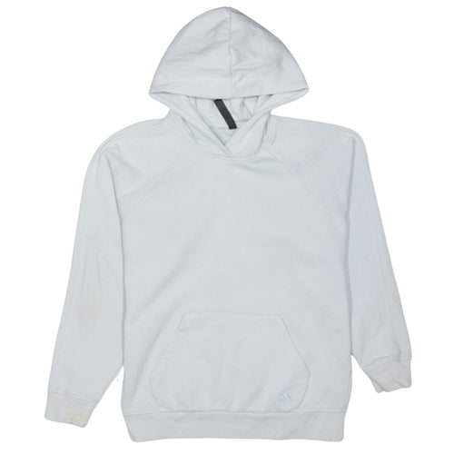 Adidas Womens Light Blue Pullover Hoodie XS Cotton Blend